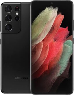 Samsung Galaxy S21 Ultra 5G, US Version, 128GB, Phantom Black – Unlocked (Renewed)