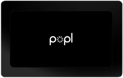 Popl Digital Business Card – Smart NFC Networking Card – Tap to Share – iPhone & Android (Metal Black V2)