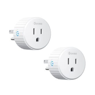Govee Smart Plug, WiFi Plugs Work with Alexa & Google Assistant, Smart Outlet with Timer & Group Controller, WiFi Outlet for Home, No Hub Required, ETL & FCC Certified, 2.4G WiFi Only, 2 Pack