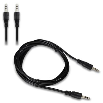 Harper Grove, 3.5mm Auxiliary Audio Cable, 3ft Male to Male AUX Cord for Speaker, iPhone, iPod, iPad, Headphones, Beats, Echo Dot and More – Black