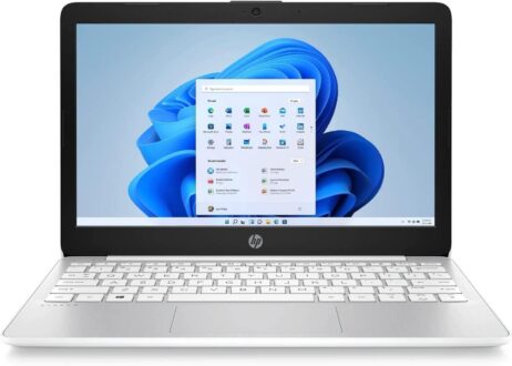 HP Stream Laptop 11-AK0053DX 11-Inch Intel Celeron N4120, Intel UHD Graphics 600, 4GB RAM, 64GB eMMC, Windows 11 Home in S mode, Diamond White (Renewed)