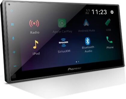 PIONEER CAR DMH1770NEX 6.8-inch Capacitive Touchscreen, Bluetooth, Back-up Camera Ready Android Auto, Apple CarPlay, SiriusXM-Ready – Multimedia Digital Media Receiver
