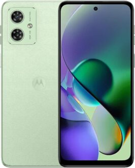 Motorola Moto G54 5G Dual SIM | 8+256GB ROM | GSM Unlocked Smartphone | 6.5″ 120Hz IPS LCD Display | Android 13 | 50MP Camera | Li-Po 6000 mAh Battery | International Model – (Mint Green)