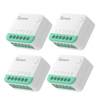 SONOFF MINIR4M 10A Matter Smart Switch, Universal DIY Module for Smart Home Automation Solution, Work with Alexa & Google Home, No Hub Required, 4 Pack