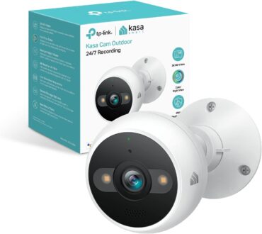 Kasa Smart 2K QHD Security Camera Outdoor Wired, IP65, Starlight Sensor & 98Ft Night Vision, Motion/Person Detection, 2 Way Audio w/Siren, Cloud/SD Card Storage, Alexa &Google Home Compatible(KC420WS)