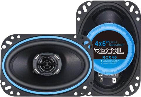 RECOIL RCX46 Echo Series 4X6-Inch Car Audio Coaxial Speaker System