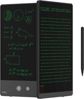 Writing Tablet for Adults- 6.5″&6″ Digital Notebook,Double-Sided Full Screen LCD Writing Tablet,Electronic Notebook with Pen for School,Office,Home,Erasable