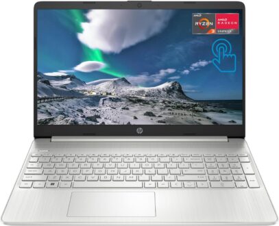 HP Pavilion Laptop, 15.6″ HD Touchscreen, AMD Ryzen 3 3250U Processor (Beats i7-7500U), Backlit Keyboard, Long Battery Life, Compact Design, Windows 11 (16GB RAM | 1TB SSD)