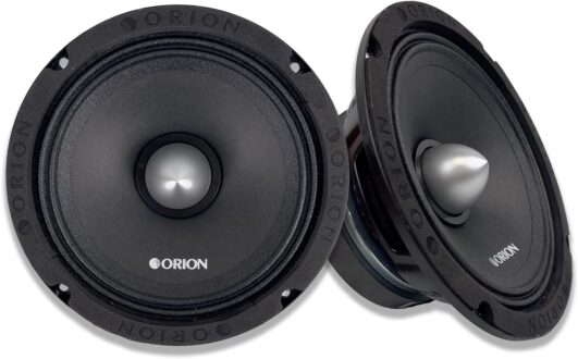 ORION Cobalt CM65 High Efficiency 6.5″ Mid-Range Bullet Loudspeakers, 1000W Max Power, 250W RMS, 4 Ohm, 1.5″ Voice Coil – Pro Car Audio Stereo, Midrange Speakers (Pair)