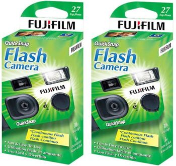 Fujifilm QuickSnap Flash 400 One Time Use 35mm Camera with Flash, 27 Exposures, 6-Pack