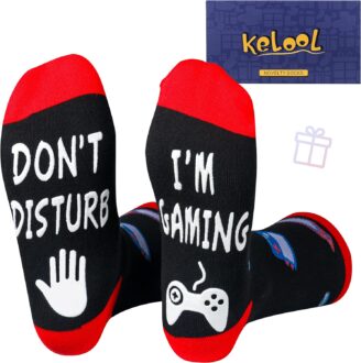 Do Not Disturb I’m Gaming Socks,Fathers Day Mens Gifts,Birthday Gifts for Him,Teenage Boy Gifts Idea for Son,Boyfriend