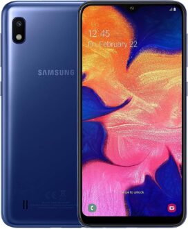 Samsung Galaxy A10 32GB A105G/DS LTE Unlocked GSM 6.2″ HD+ Smartphone – International Version, No Warranty (Blue)