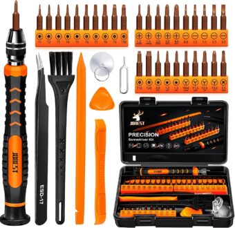 38Pcs Precision Screwdriver Set, Tool Kit with Security Torx T5 T6 T8 T9, Triwing Y00, Star P5, etc, Repair for Ring Doorbell, Laptop, Switch, PS4, Xbox, Macbook, iPhone, Watch, Glasses, etc