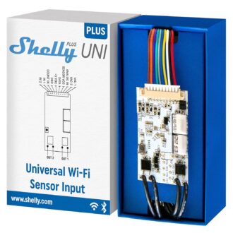 Shelly Plus Uni | Smart Wi-Fi and Bluetooth Operated Module with Dry Contacts | Home Automation | Compatible with Alexa & Google Home | No Hub | Precise Voltmeter | Pulse Counting | Sensor Interface