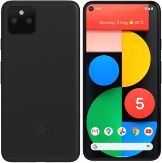 Google Pixel 5 5G, US Version, 128GB, Just Black – Unlocked (Renewed)