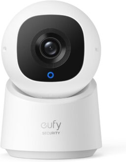 eufy Security Indoor Cam C220 | 2K Resolution Smart Security Camera with 360° coverage, Human/Motion Detection, AI Tracking, Compatible with Alexa and Google Assistant, Night Vision