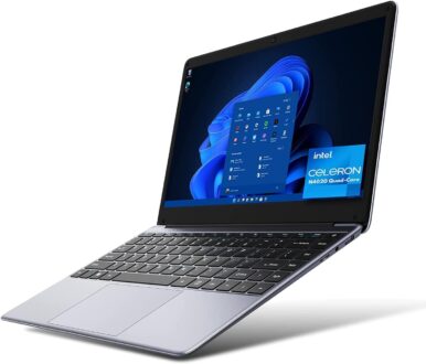 CHUWI HeroBook Pro 14.1” Laptop, 256GB SSD 8GB RAM, Windows 11 Laptop, 1TB SSD Expand, Intel Celeron N4020(up to 2.8GHz), 2K FHD IPS Display, Ultra Slim, Mini-HDMI, 5G WiFi, USB3.0, Webcam,TF Card