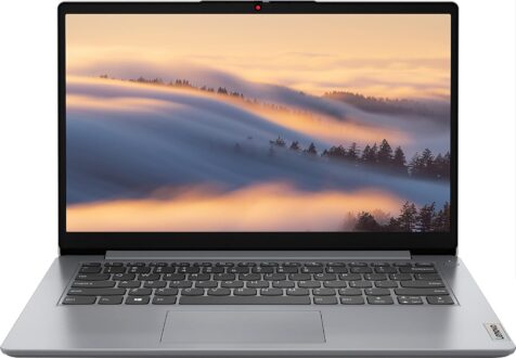 Lenovo Ideapad 1i Thin Light Laptop, 14.0″ HD Display, Intel Celeron N4020(up to 2.80 GHz), 4GB RAM 64GB eMMC, WiFi 6, Webcam, 10Hr Battery, Windows 11 S, Cloud Grey (Renewed)