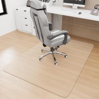 Luxstep Office Chair Mat for Carpet, Computer Desk Mat, Heavy Duty Hardwood/Tile Floor Protector,Easy Glide Plastic Floor Mat for Office Chair for Work,Home,Study,36″x48″