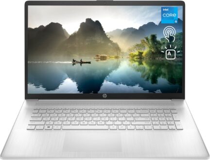 HP Newest 17t Laptop, 17.3″ HD+ Touchscreen, Intel Core i5-1135G7, 32GB RAM, 1TB SSD, Webcam, HDMI, Backlit KB, Wi-Fi 6, Windows 11 Home, Silver