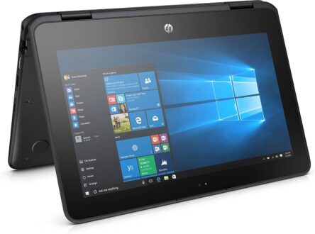 HP ProBook x360 11.6in G1 EE Notebook, LED HD Touchscreen, Intel Celeron N3350 Dual-Core 1.1GHz, 4GB DDR3, 64GB SSD eMMC, 802.11ac, Bluetooth 4.2, Win10Pro – 64Bit (Renewed)